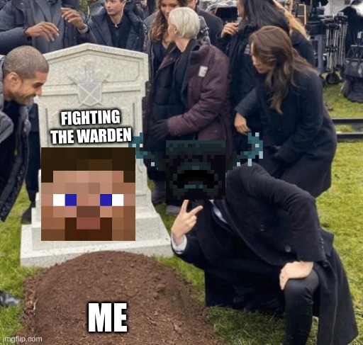 its rugh | FIGHTING THE WARDEN; ME | image tagged in grant gustin over grave | made w/ Imgflip meme maker