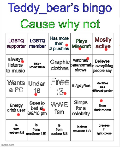 Teddy bear’s bingo | image tagged in teddy bear s bingo | made w/ Imgflip meme maker