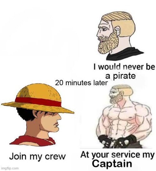 At your service. | image tagged in memes,funny,lol,shitpost,one piece | made w/ Imgflip meme maker