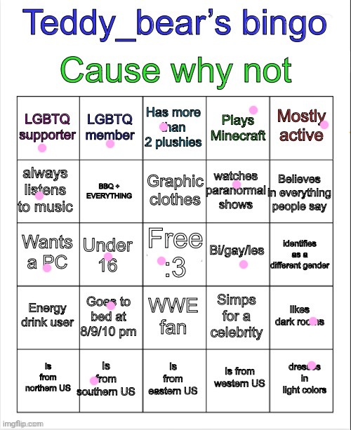 Teddy bear’s bingo | image tagged in teddy bear s bingo | made w/ Imgflip meme maker
