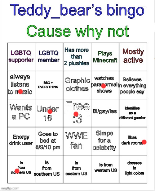 Teddy bear’s bingo | image tagged in teddy bear s bingo | made w/ Imgflip meme maker