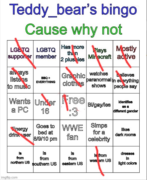 Teddy bear’s bingo | image tagged in teddy bear s bingo | made w/ Imgflip meme maker