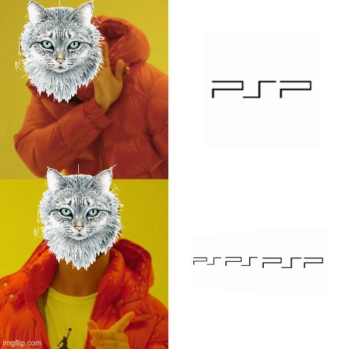 Pspspsp | image tagged in drake blank,cats | made w/ Imgflip meme maker