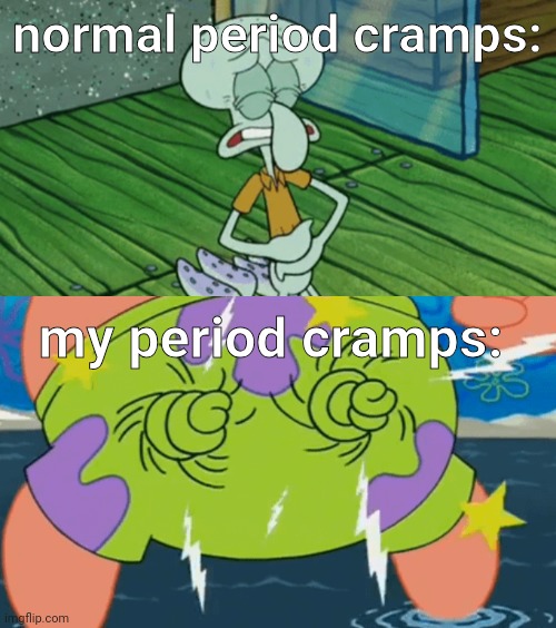 not expecting it to be accepted | normal period cramps:; my period cramps: | image tagged in bruh idfk,lonely asf,help me | made w/ Imgflip meme maker
