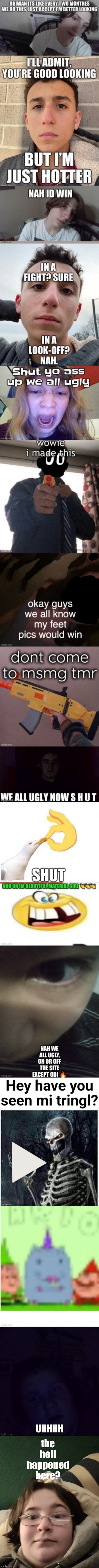 the hell happened here? | made w/ Imgflip meme maker