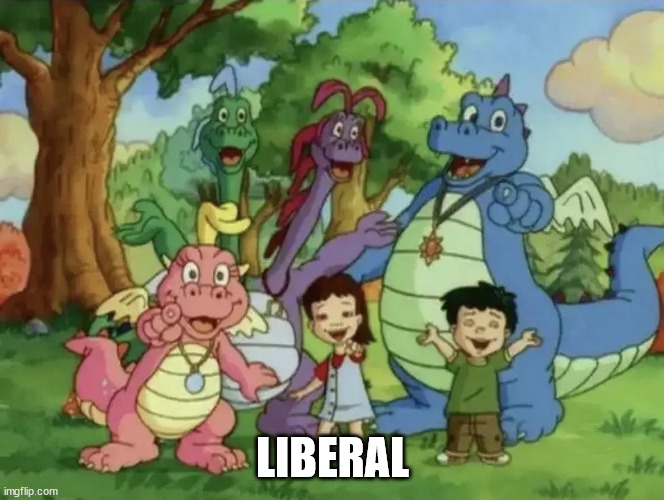 Dragon Point | LIBERAL | image tagged in cartoon,dragon tales | made w/ Imgflip meme maker
