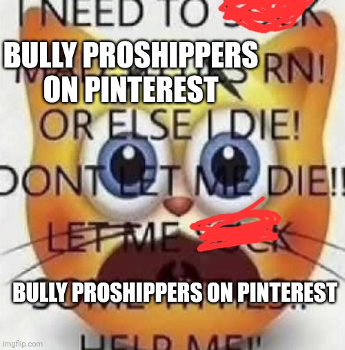 Jsjsjs | BULLY PROSHIPPERS ON PINTEREST; BULLY PROSHIPPERS ON PINTEREST | image tagged in odhdjdjjdjdudjdidjdjjdjwiw | made w/ Imgflip meme maker