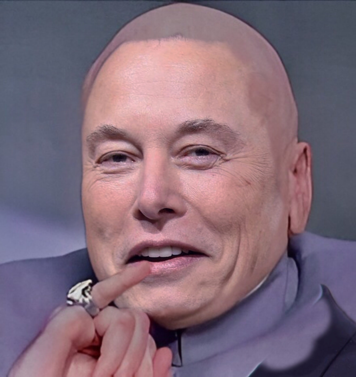 High Quality Elon Dr. Evil Blank Meme Template