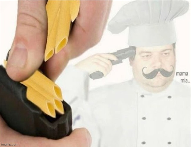 I wanna pasta way | image tagged in italian suicide | made w/ Imgflip meme maker