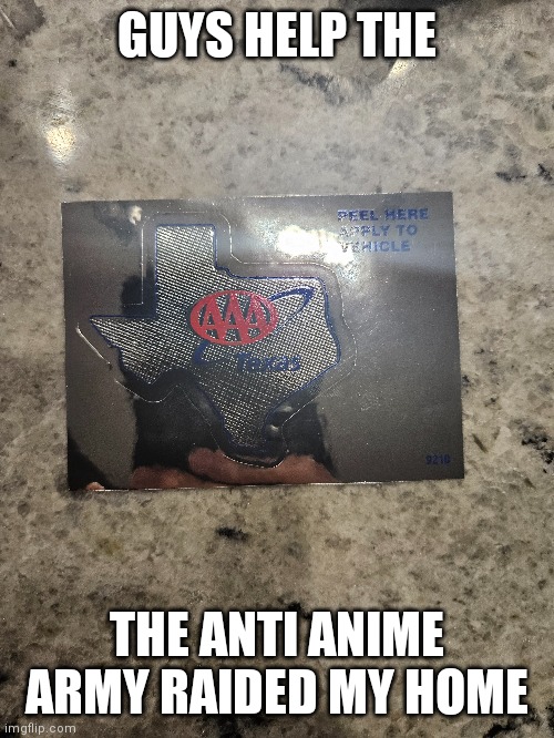 GUYS HELP THE; THE ANTI ANIME ARMY RAIDED MY HOME | made w/ Imgflip meme maker