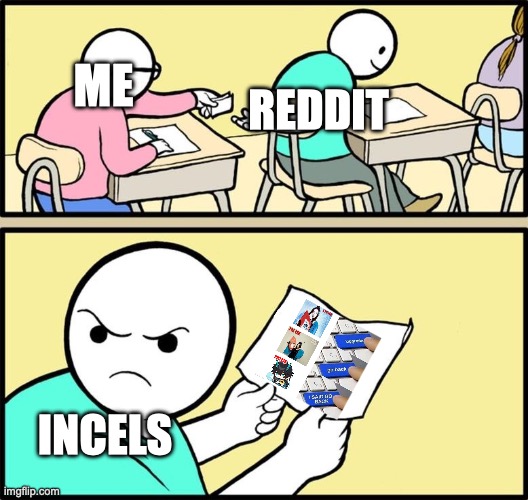 literally what I got when I posted a K-pop meme onto a gaming subreddit: | ME; REDDIT; INCELS | image tagged in note passing,incel,politics,reddit,kpop,gaming | made w/ Imgflip meme maker