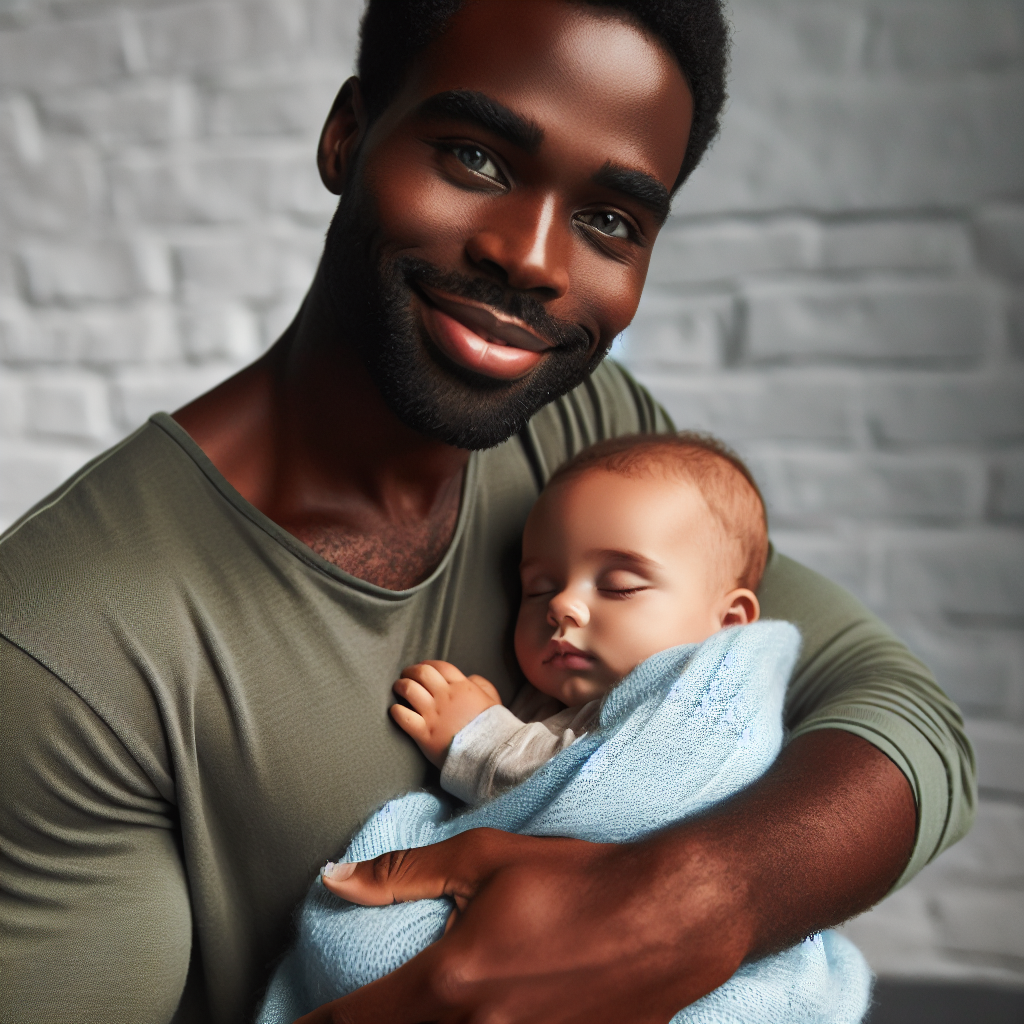 Black Guy Holding A White Baby Blank Meme Template