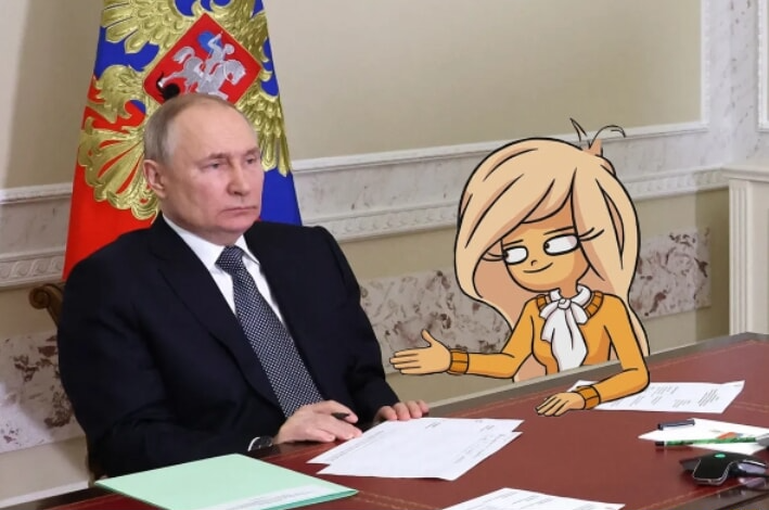 Putin sells missiles to some girl in the Netherlands Blank Meme Template