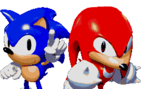 High Quality Sonic & Knuckles Blank Meme Template