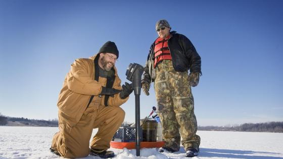 ice fishing Blank Meme Template