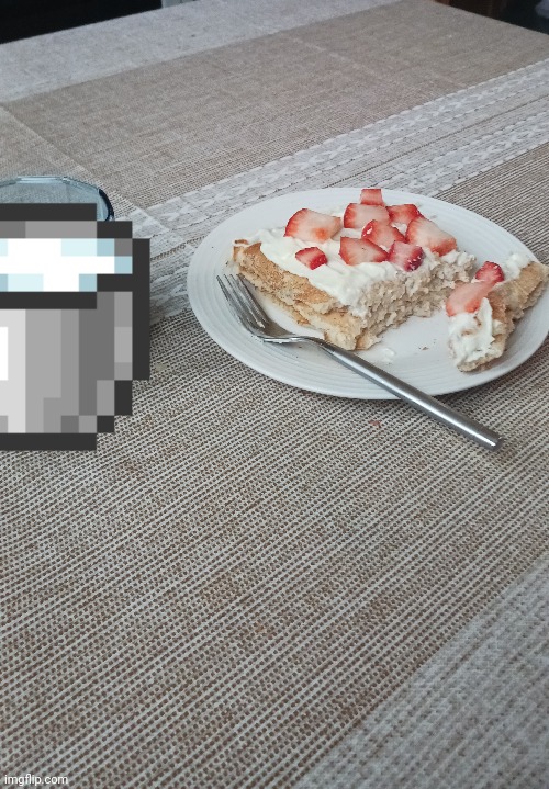 I made the cake from Minecraft | made w/ Imgflip meme maker