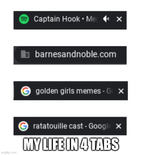 my life | MY LIFE IN 4 TABS | image tagged in silly | made w/ Imgflip meme maker