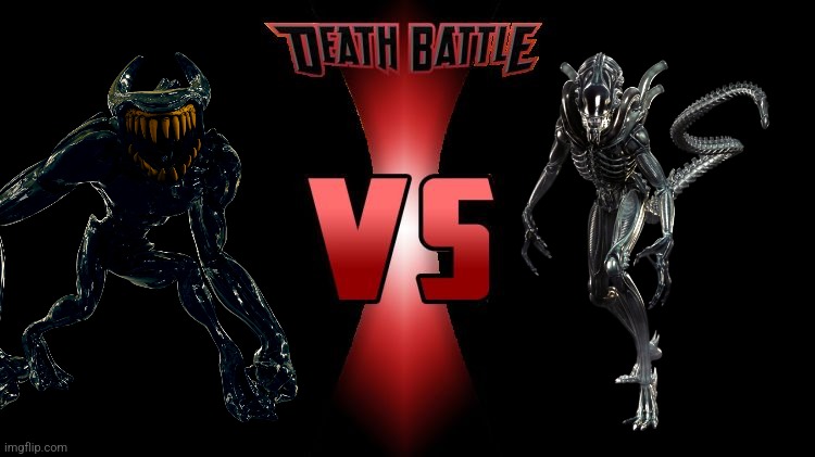 Beast Bendy Vs Xenomorph | image tagged in death battle,epic,fight,bendy and the ink machine,xenomorph | made w/ Imgflip meme maker