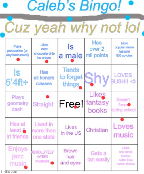 ERROR 104:MR HOLIDAYZZ WILL BEAT CALEB | image tagged in caleb s bingo,memes,this dud i changed the title of is cool | made w/ Imgflip meme maker