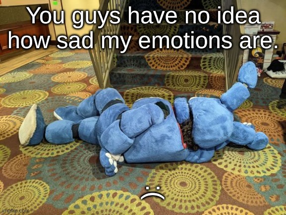 no title | You guys have no idea how sad my emotions are. :( | image tagged in no title | made w/ Imgflip meme maker