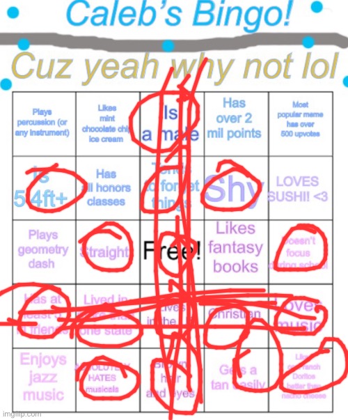 i won twice | image tagged in caleb s bingo | made w/ Imgflip meme maker