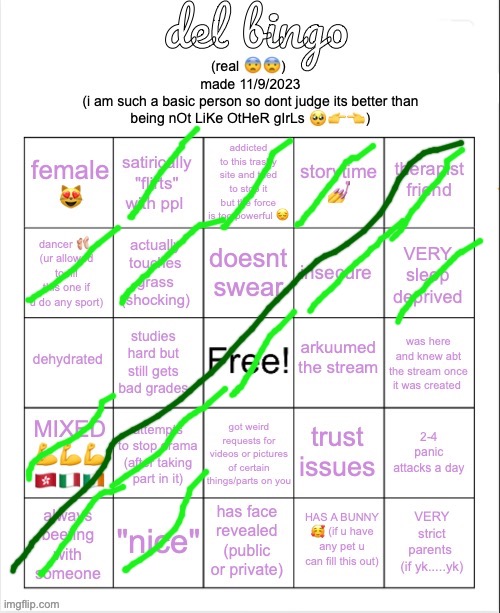 del bingo (real) | image tagged in del bingo real | made w/ Imgflip meme maker