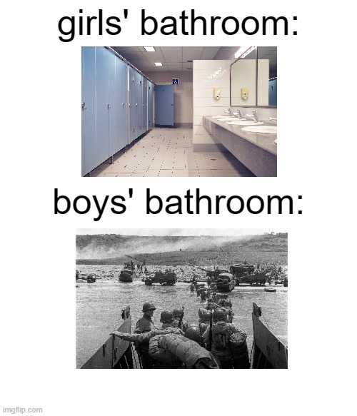 THE SOAP DISPENSER COVER CAME OFF ;-; | girls' bathroom:; boys' bathroom: | image tagged in memes,funny,boys vs girls | made w/ Imgflip meme maker