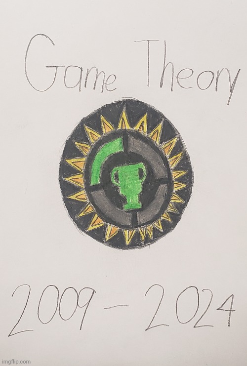 Farewell, Game Theory | image tagged in game theory,matpat,drawing | made w/ Imgflip meme maker