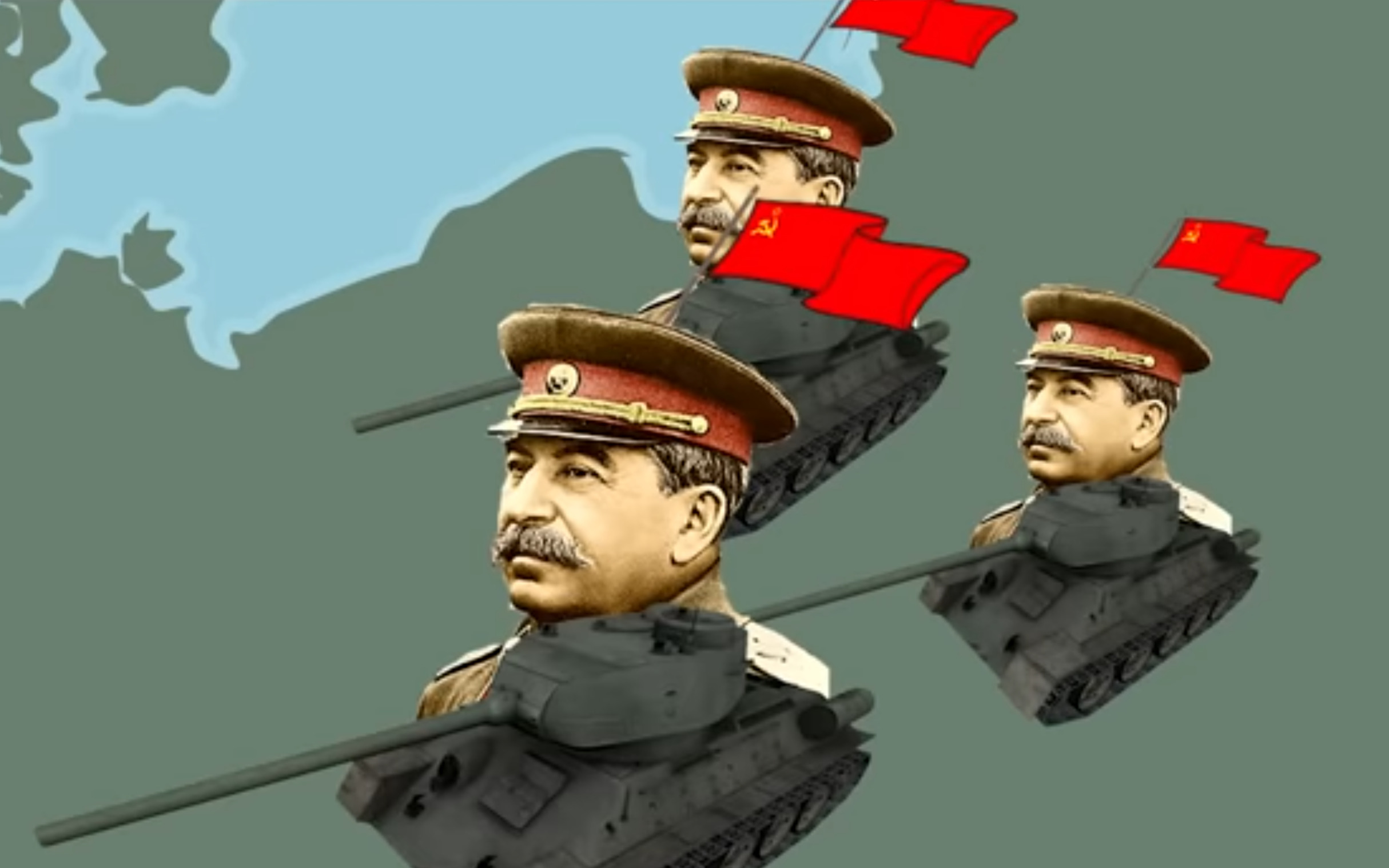 Stalin's withdrawal and invasion of Poland Blank Meme Template