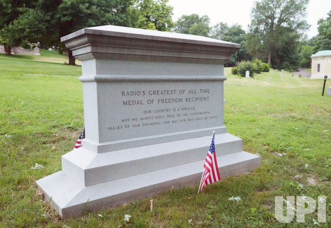 High Quality Rush Limbaugh Grave, backside of memorial JPP Blank Meme Template