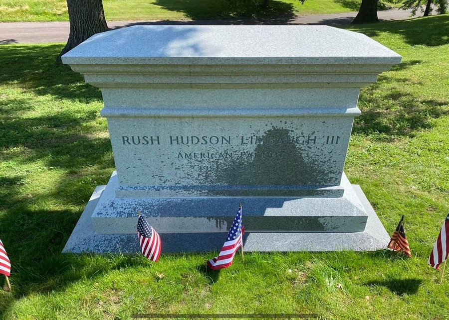 Rush Limbaugh grave pissed on, JPP Blank Meme Template