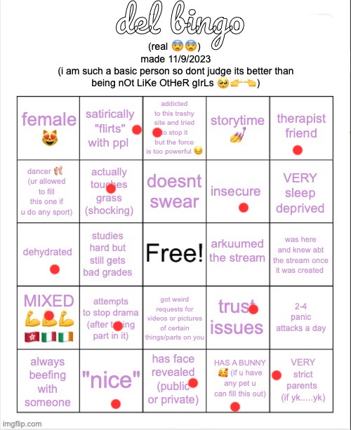del bingo (real) | image tagged in del bingo real | made w/ Imgflip meme maker