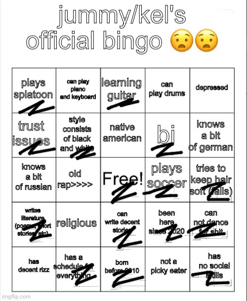 I'm so cool guys | image tagged in jummy/kel's bingo | made w/ Imgflip meme maker