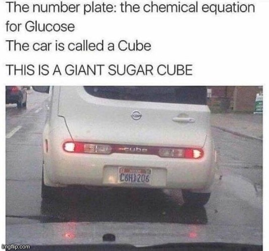 Cube of | image tagged in cube,sugar,chemistry | made w/ Imgflip meme maker