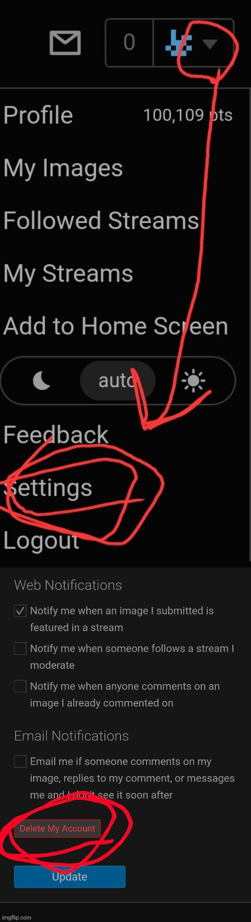 it's now a temp | image tagged in how to delete your account feat tweak | made w/ Imgflip meme maker