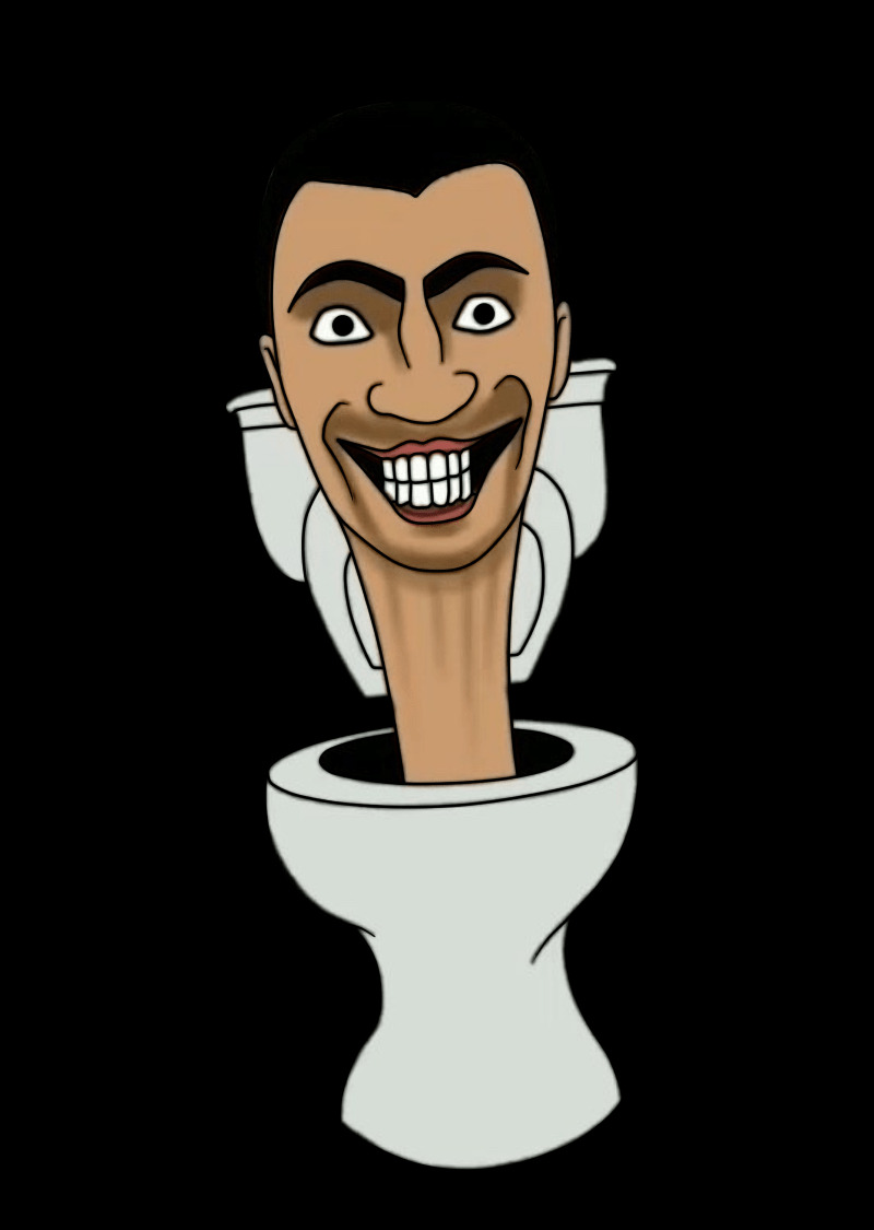 Comic-Styled Skibidi Toilet Blank Meme Template