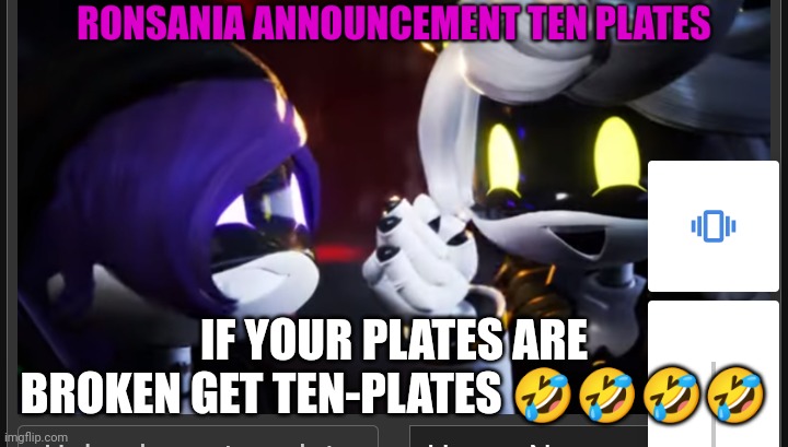 Anonymous | IF YOUR PLATES ARE BROKEN GET TEN-PLATES 🤣🤣🤣🤣 | image tagged in anonymous | made w/ Imgflip meme maker