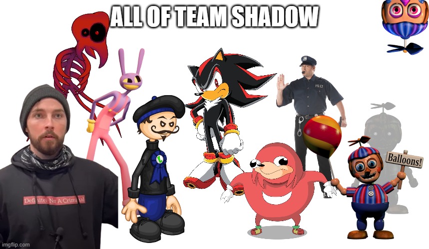 there may be more members in the future, but for now, this is it | ALL OF TEAM SHADOW | made w/ Imgflip meme maker