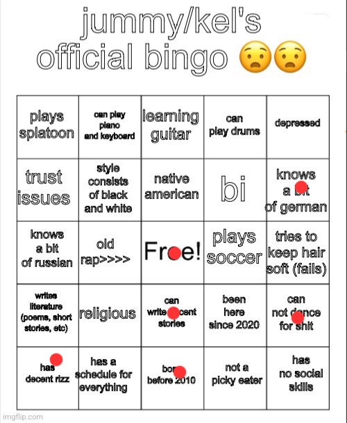 jummy/kel's bingo | image tagged in jummy/kel's bingo | made w/ Imgflip meme maker