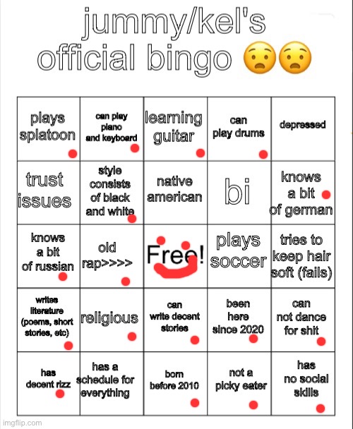 jummy/kel's bingo | image tagged in jummy/kel's bingo | made w/ Imgflip meme maker