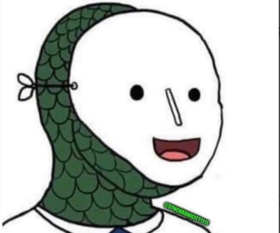 High Quality Reptile in mask Blank Meme Template