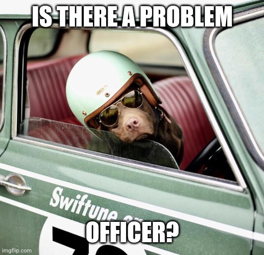 Problem | IS THERE A PROBLEM; OFFICER? | image tagged in mildlyfunny | made w/ Imgflip meme maker