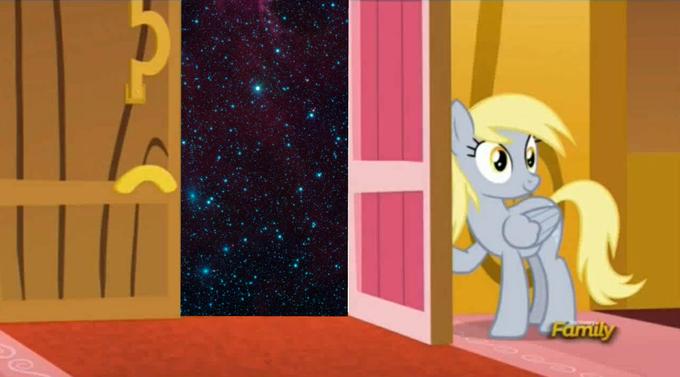 High Quality Derpy Door Blank Meme Template