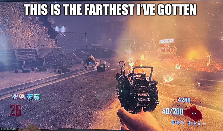 It cod bo2 town | THIS IS THE FARTHEST I’VE GOTTEN | image tagged in call of duty | made w/ Imgflip meme maker