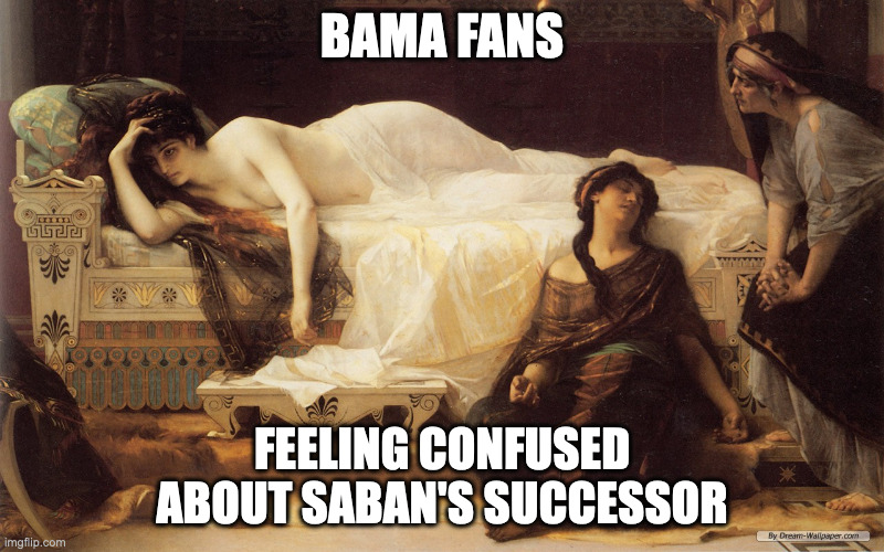 Hangover  | BAMA FANS; FEELING CONFUSED
ABOUT SABAN'S SUCCESSOR | image tagged in hangover,bama fans,alabama football | made w/ Imgflip meme maker