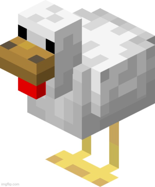 Minecraft chicken | image tagged in minecraft chicken | made w/ Imgflip meme maker