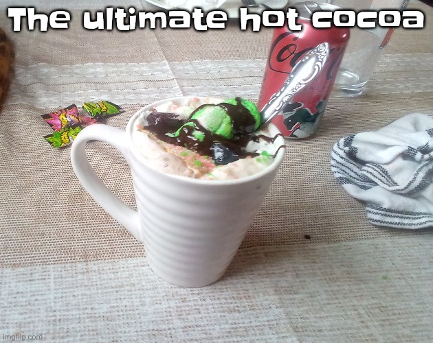 Who agrees | The ultimate hot cocoa | made w/ Imgflip meme maker