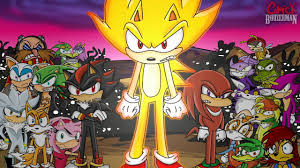 Super Sonic and friends pissed off Blank Meme Template