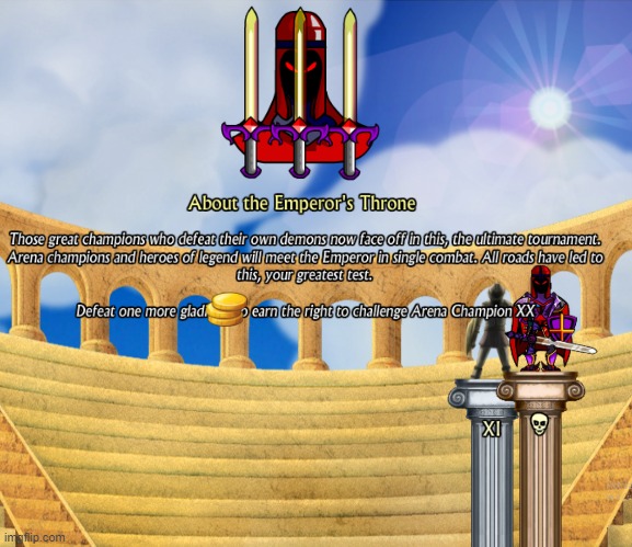 one more fight and I kick the emperor's behind | made w/ Imgflip meme maker
