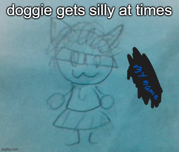 bda neko arc | doggie gets silly at times | image tagged in bda neko arc | made w/ Imgflip meme maker